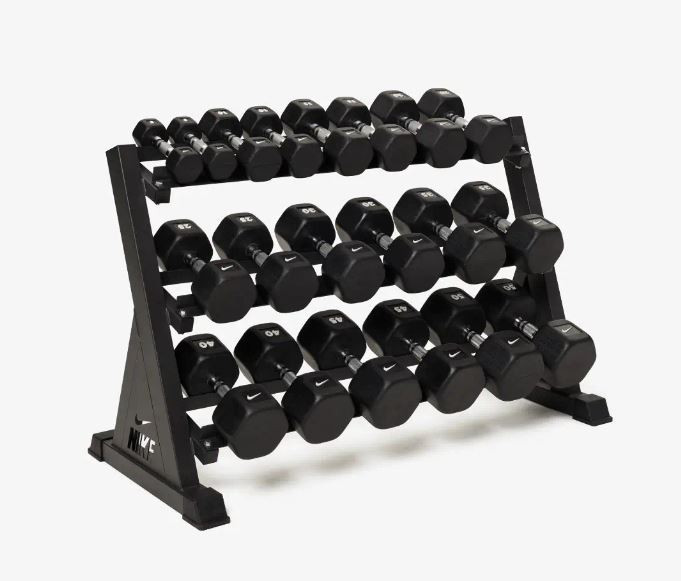 Nike Rubber Hex Dumbbells